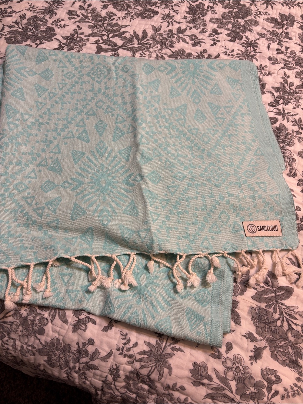 Sand Cloud Aqua beach towel/blanket/throw